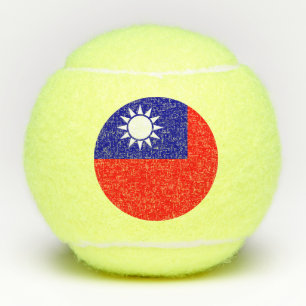 Taiwan Flag 台灣國旗 Republic of China, Táiwān Guóqí Tennis Balls