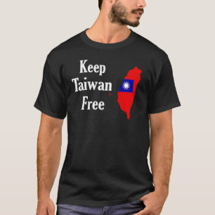 Taiwan Flag American Keep Free Taiwan T-Shirt