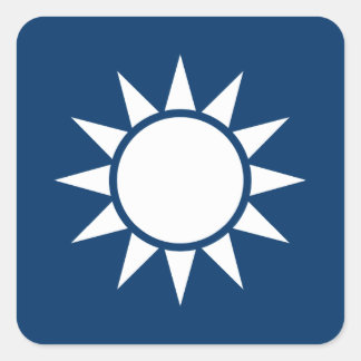 Taiwan Flag "Classic" Square Sticker