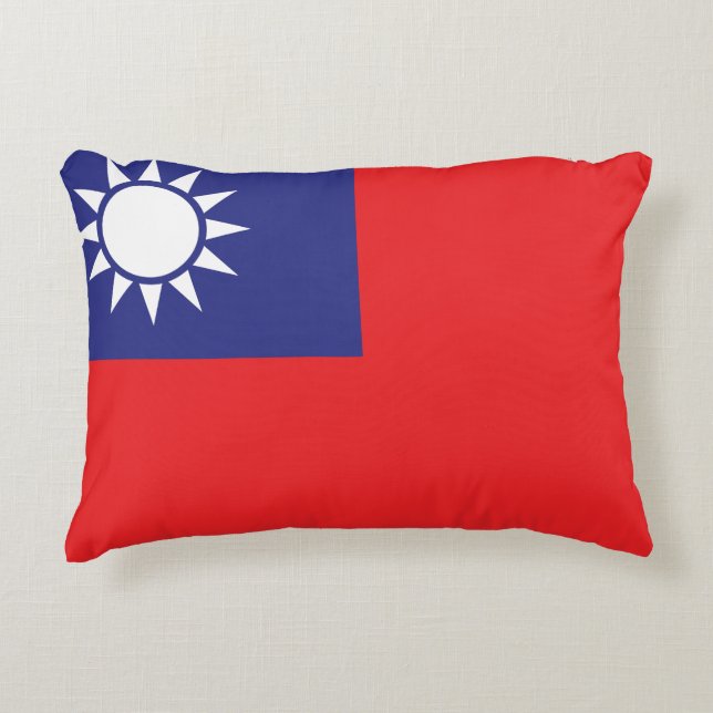 Taiwan Flag Decorative Cushion (Front)