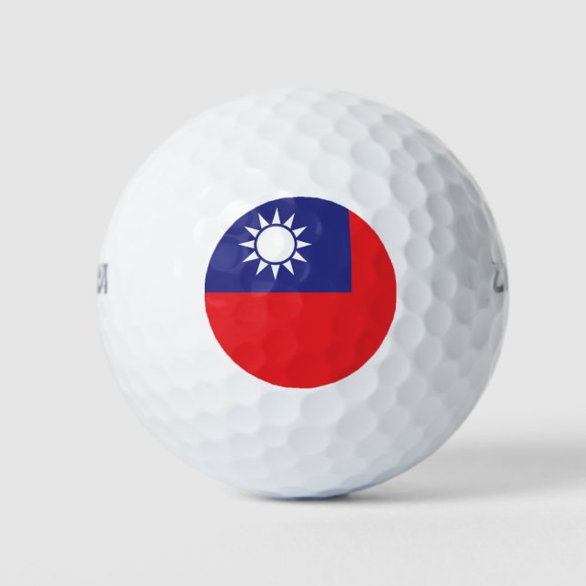 Taiwan Flag Golf Balls (Front)