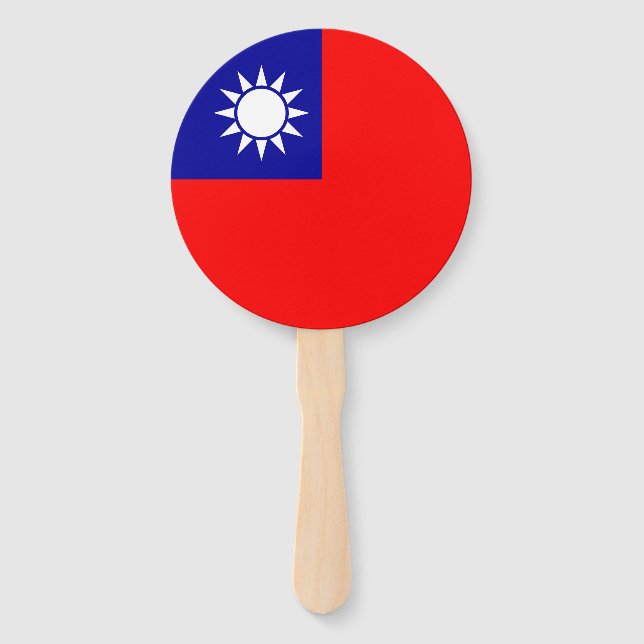 Taiwan Flag Hand Fan (Front)