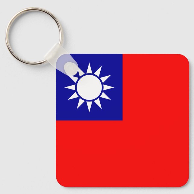 Taiwan Flag Key Ring (Front)