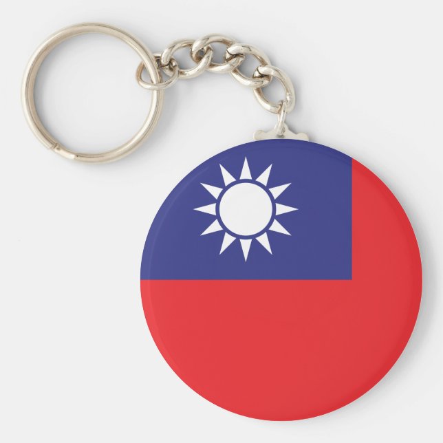 Taiwan Flag Key Ring (Front)
