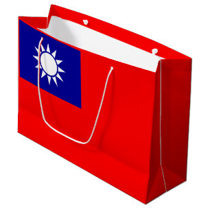 Taiwan Flag Large Gift Bag