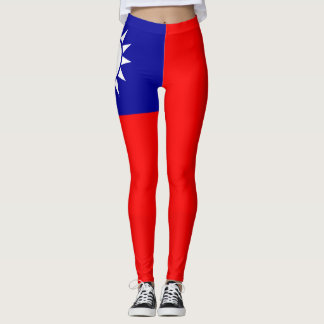Taiwan flag legging