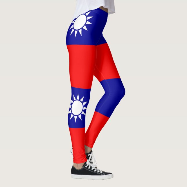 Taiwan Flag Leggings (Right)