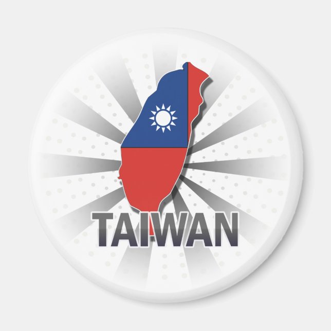 Taiwan Flag Map 2.0 Magnet (Front)
