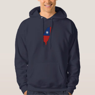 Taiwan flag map hoodie