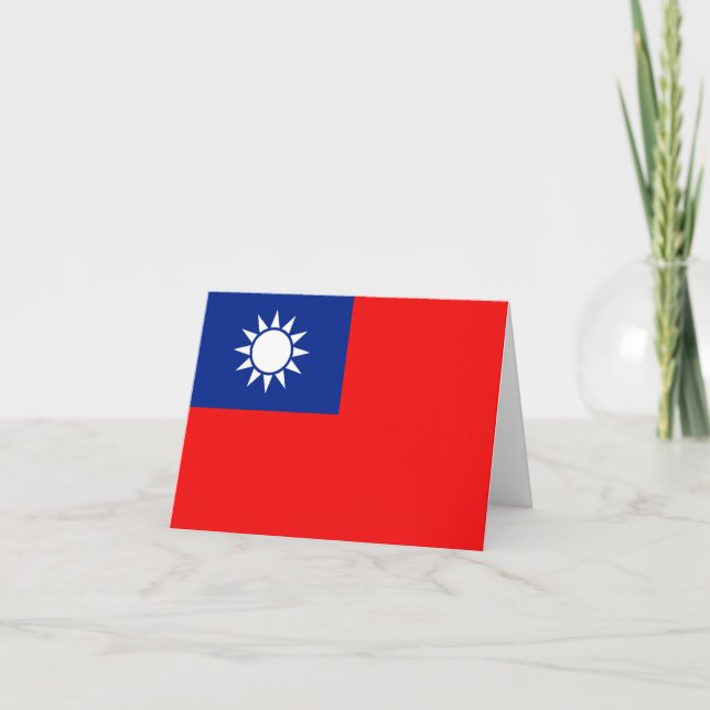 Taiwan Flag Notecard (Front)