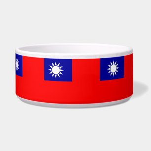 Taiwan Flag Pet Bowl