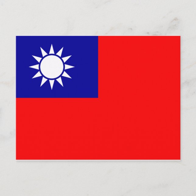 Taiwan Flag Postcard (Front)