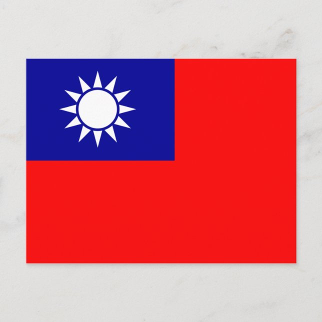 Taiwan Flag Postcard (Front)