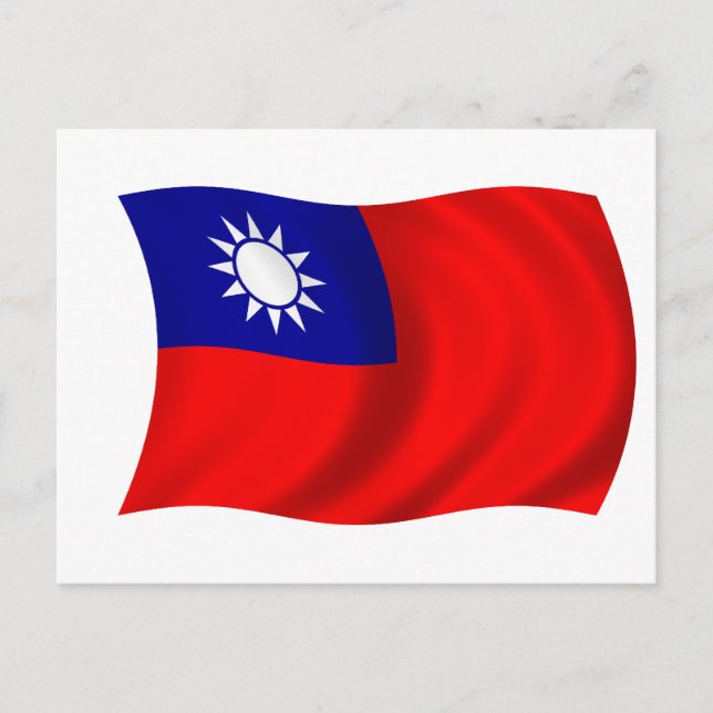 Taiwan flag postcard (Front)