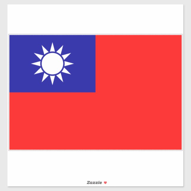 Taiwan Flag: Republic of China, Chinese Taipei (Sheet)