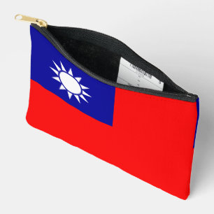 Taiwan Flag: Republic of China, Chinese Taipei Accessory Pouch