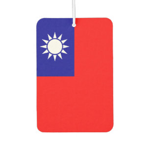 Taiwan Flag: Republic of China, Chinese Taipei Car Air Freshener
