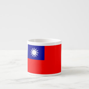Taiwan Flag: Republic of China, Chinese Taipei Espresso Cup
