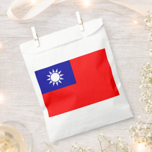Taiwan Flag: Republic of China, Chinese Taipei Favour Bags