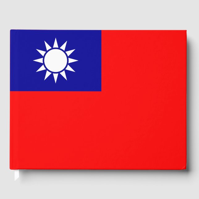 Taiwan Flag: Republic of China, Chinese Taipei Guest Book (Front)
