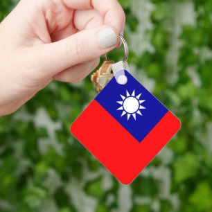 Taiwan Flag: Republic of China, Chinese Taipei Key Ring