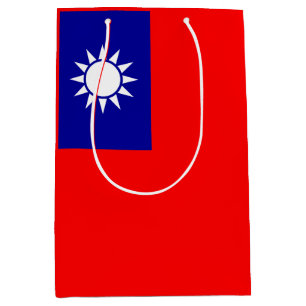 Taiwan Flag: Republic of China, Chinese Taipei Medium Gift Bag