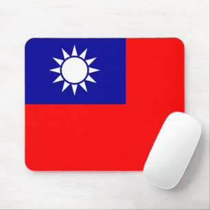 Taiwan Flag: Republic of China, Chinese Taipei Mouse Mat
