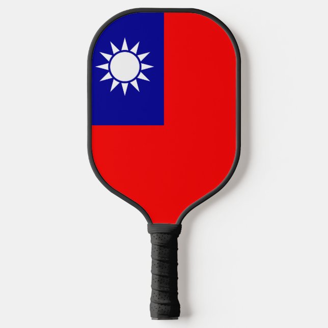 Taiwan Flag: Republic of China, Chinese Taipei Pickleball Paddle (Front)