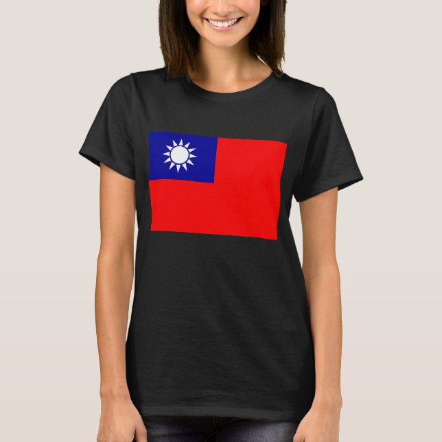 Taiwan Flag: Republic of China, Chinese Taipei T-Shirt (Front)
