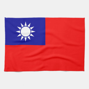 Taiwan Flag: Republic of China, Chinese Taipei Tea Towel