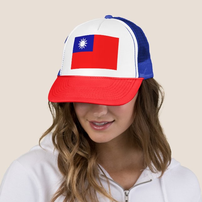Taiwan Flag: Republic of China, Chinese Taipei Trucker Hat (In Situ)