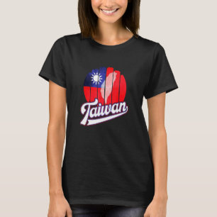 Taiwan Flag Retro Patriotic Taiwanese Design T-Shirt