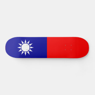 Taiwan Flag Skateboard