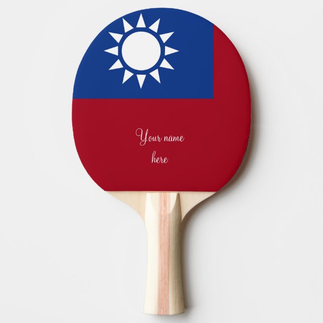  Taiwan flag Taiwanese Ping Pong Paddle (Front)