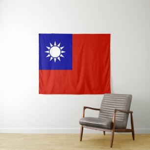Taiwan flag tapestry