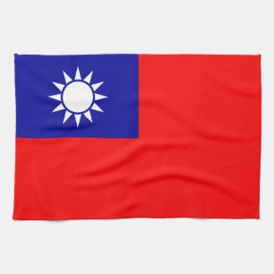 Taiwan Flag Tea Towel