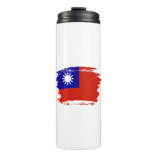 Taiwan flag thermal tumbler
