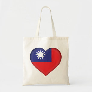 Taiwan Flag Tote Bag