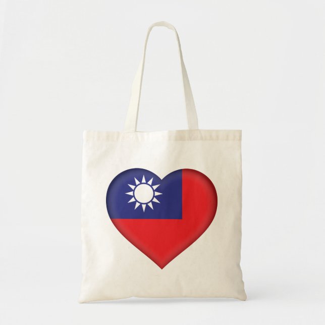 Taiwan Flag Tote Bag (Front)