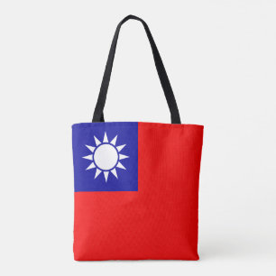 Taiwan Flag Tote Bag