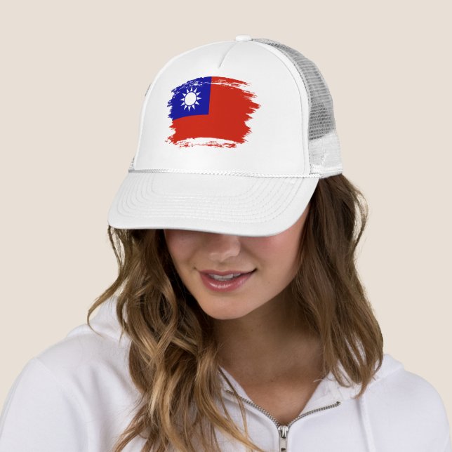 Taiwan flag trucker hat (In Situ)