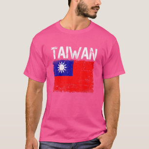 Taiwan Flag Vintage Proud Men Women Kids Taiwanese T-Shirt