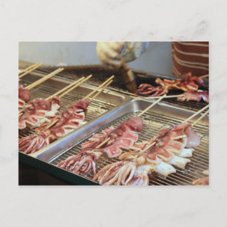 Taiwan Impression/Grilled Squids Postcard