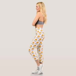 Taiwan Mango Shaved Ice Taiwan Summer dessert Capri Leggings