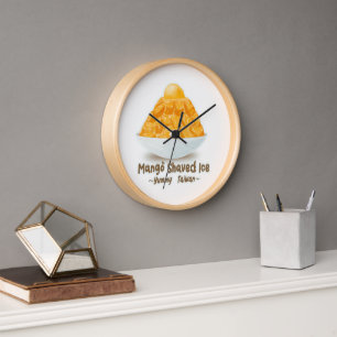 Taiwan Mango Shaved Ice Taiwan Summer dessert Clock