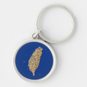 Taiwan Map Keychain
