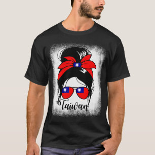 Taiwan Messy Bun Taiwanense Free Taiwan Women's T-Shirt