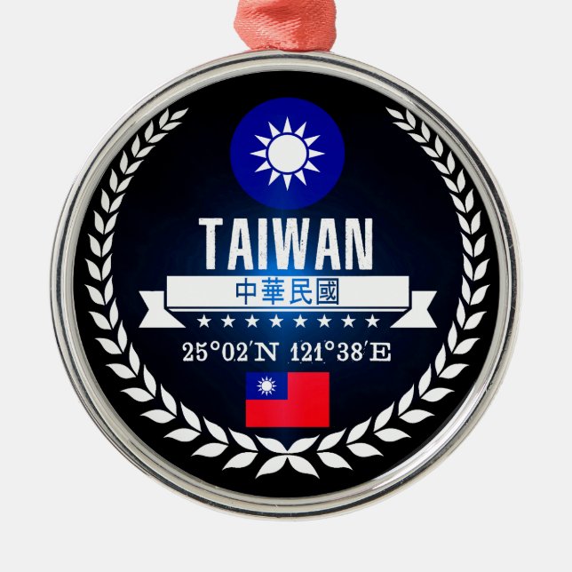 Taiwan Metal Tree Decoration (Front)
