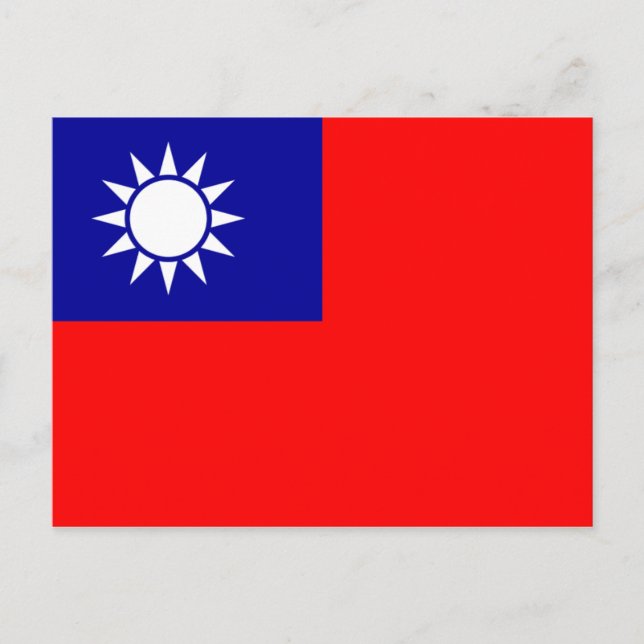 Taiwan National World Flag Postcard (Front)