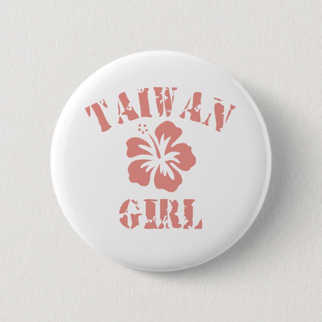 Taiwan Pink Girl 6 Cm Round Badge (Front)